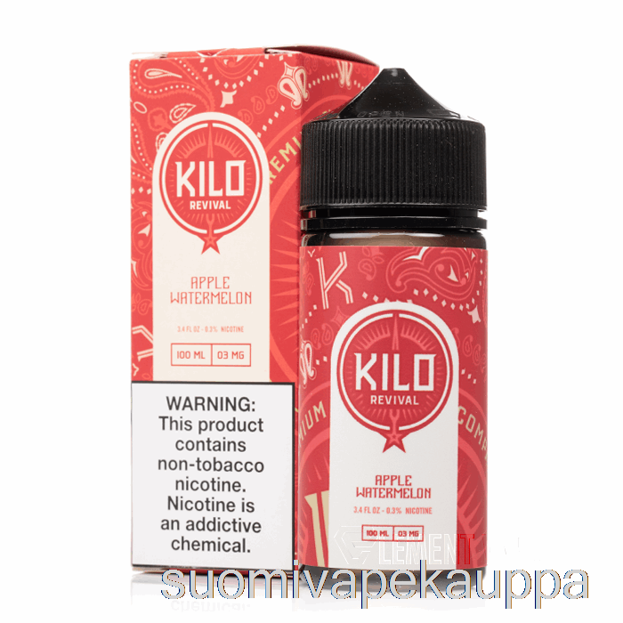 Vape Nesteet Omena Vesimeloni - Kilo Revival - 100ml 3mg